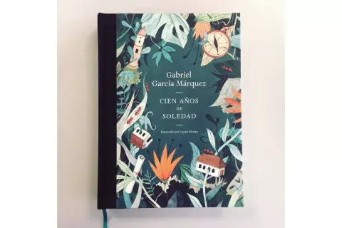 Portada de la edición de 50 Aniversario de 100 años de soledad Portada de la edición de 50 Aniversario de 100 años de soledad