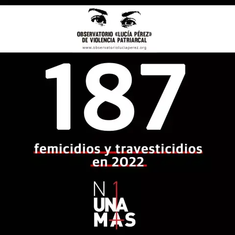 El Observatorio Lucía Pérez registró 187 femicidios y travesticidios en 2022 El Observatorio Lucía Pérez registró 187 femicidios y travesticidios en 2022