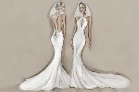 Tercer vestido de Jennifer Lopez para su casamiento Tercer vestido de Jennifer Lopez para su casamiento
