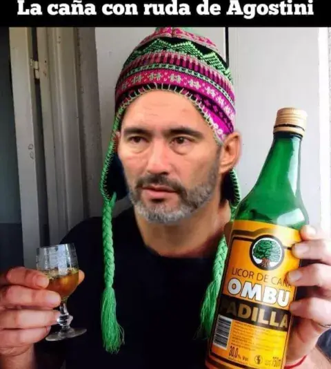 Agostini festejando el Día de la Pachamama Agostini festejando el Día de la Pachamama