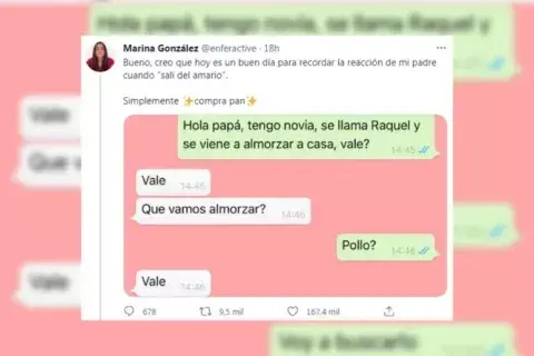 Una joven compartió la respuesta que le dio su papá ante su salida del clóset Una joven compartió la respuesta que le dio su papá ante su salida del clóset