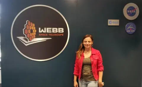 Jimena Rodríguez a poco de llegar a Estados Unidos