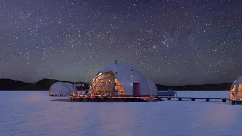 En Jujuy se unen, abajo las salinas y arriba el universo En Jujuy se unen, abajo las salinas y arriba el universo