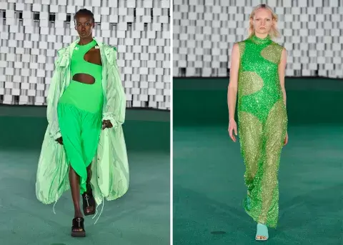 El verde lima en el último desfile de Stella McCartney El verde lima en el último desfile de Stella McCartney