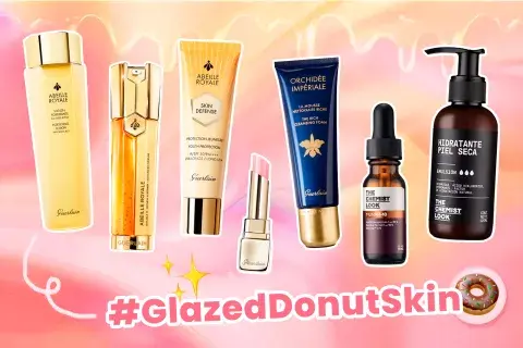 Limpiador de Guerlain, Orquídea Imperial Clean Gel - Loción de Guerlain Abeille Royale Lotion - Sérum de Guerlain Abeille Royale ) - Contorno de ojos de The Chemist Look. Booster Munap-18 - Crema hidratante de The Chemist Look Emulsión hidratante - Factor solar de Guerlain UV Shield SPF 50 - Hidratante para labios de Guerlain - Kiss Kiss Bee Glow Lip Balm) Limpiador de Guerlain, Orquídea Imperial Clean Gel - Loción de Guerlain Abeille Royale Lotion - Sérum de Guerlain Abeille Royale ) - Contorno de ojos de The Chemist Look. Booster Munap-18 - Crema hidratante de The Chemist Look Emulsión hidratante - Factor solar de Guerlain UV Shield SPF 50 - Hidratante para labios de Guerlain - Kiss Kiss Bee Glow Lip Balm)