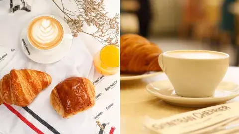 Gontran Cherrier: croissant y café con leche Gontran Cherrier: croissant y café con leche