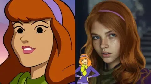 Daphne, una de las protagonistas de Scooby-Doo. Daphne, una de las protagonistas de Scooby-Doo.
