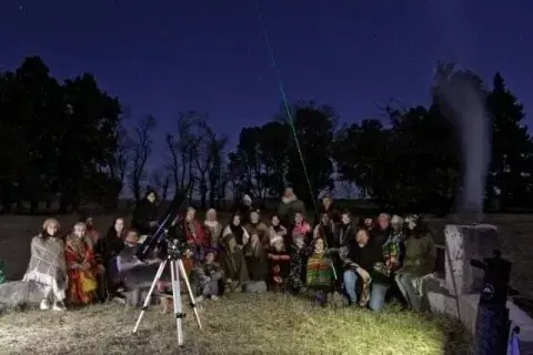 Actividad en Vedia con telescopio y a simple vista Actividad en Vedia con telescopio y a simple vista