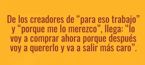 La frase que se viralizó en las redes.