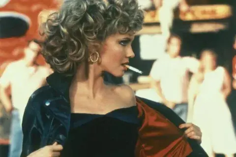 Sandy Olson en Grease. Sandy Olson en Grease.