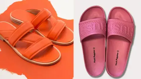 Sandalia de cuero de C´est fini en naranja - Ojota de Hush Puppies en fucsia Sandalia de cuero de C´est fini en naranja - Ojota de Hush Puppies en fucsia