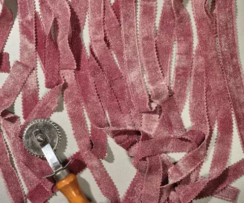 Pappardelle de remlacha.