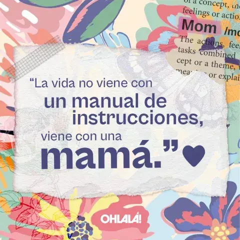 La vida no viene con un manual de instrucciones, viene con una mamá. La vida no viene con un manual de instrucciones, viene con una mamá.