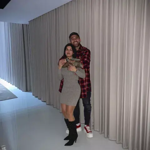 Celeste Rey y Nicolás Otamendi.
