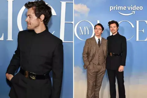 Harry Styles junto a David Dawson. Harry Styles junto a David Dawson.