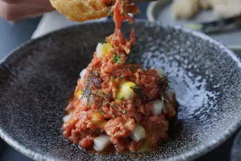 Tartare de bife de chorizo Tartare de bife de chorizo
