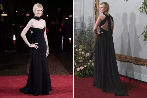 El vestido que lució Elizabeth Debicki en la alfombra roja del estreno de la quinta temporada de The Crown. El vestido que lució Elizabeth Debicki en la alfombra roja del estreno de la quinta temporada de The Crown.