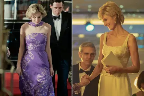 Emma Corrin y Elizabeth Debicki como Lady Di. Emma Corrin y Elizabeth Debicki como Lady Di.