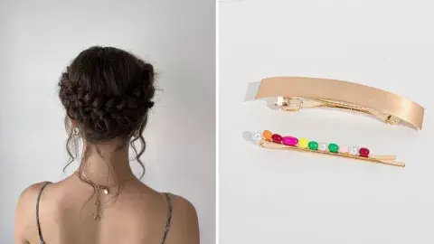 Recogido con trenzas