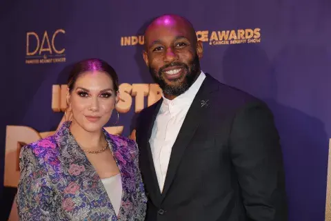 Boss junto a su esposa, Allison Holker. Boss junto a su esposa, Allison Holker.