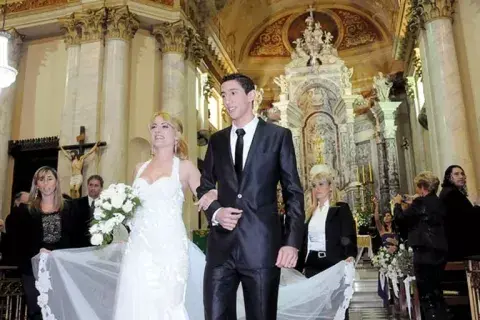 El casamiento de Ángel Di María y Jorgelina Cardoso, en Rosario. El casamiento de Ángel Di María y Jorgelina Cardoso, en Rosario.