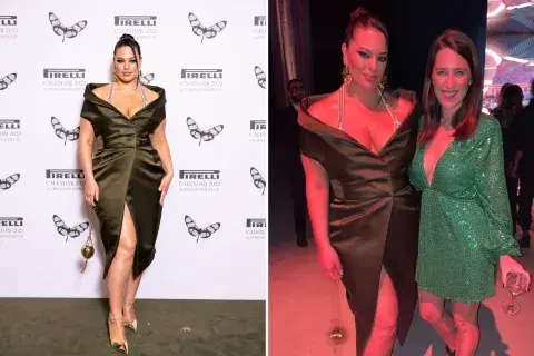Ashley Graham durante la presentación del Calendario Pirelli. Ashley Graham durante la presentación del Calendario Pirelli.