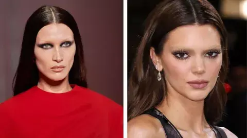 Izquierda: Bella Hadid. Derecha: Kendall Jenner Izquierda: Bella Hadid. Derecha: Kendall Jenner