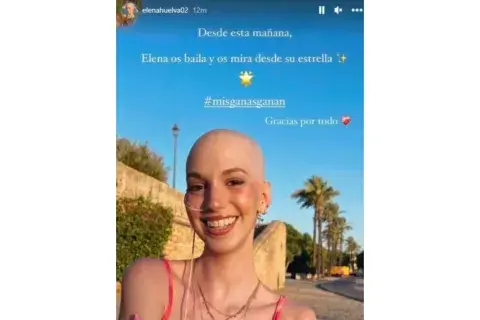El mensaje de despedida de la familia de Helena. El mensaje de despedida de la familia de Helena.