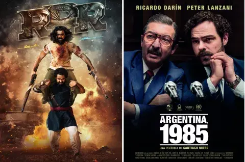 Los afiches de RRR y Argentina, 1985.