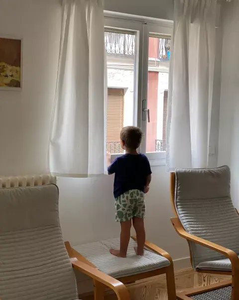 El pequeño Toto, en Madrid. El pequeño Toto, en Madrid.