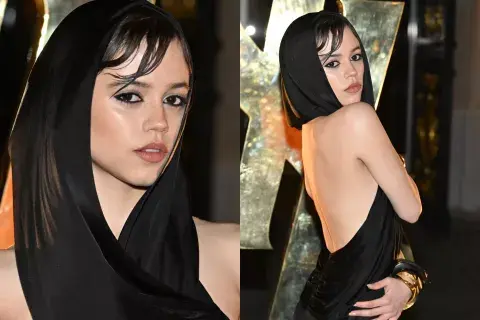Jenna Ortega lució un elegante vestido en el desfile de Yves Saint Laurent. Jenna Ortega lució un elegante vestido en el desfile de Yves Saint Laurent.