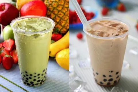 La bebida taiwanesa es fría, dulce y se puede rebajar con varias opciones. La bebida taiwanesa es fría, dulce y se puede rebajar con varias opciones.