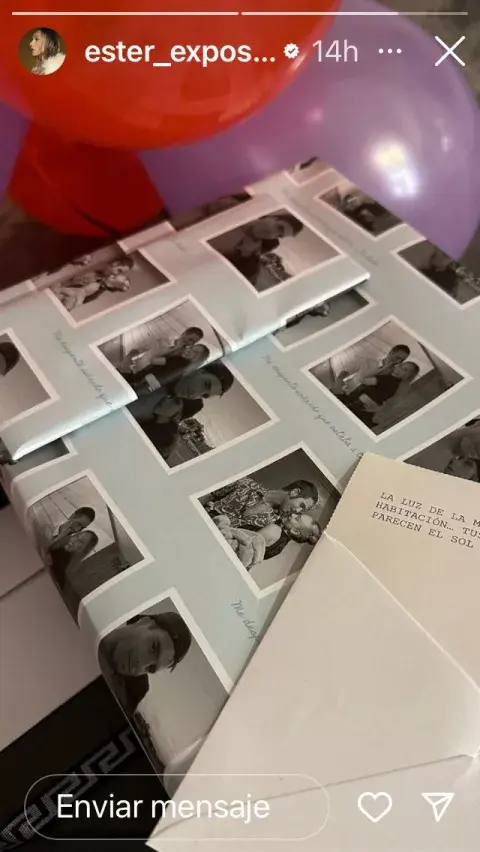 Éster compartió el regalo que le hizo Nico Furtado. Éster compartió el regalo que le hizo Nico Furtado.