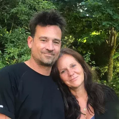 Chano junto a su mamá, Marina. Chano junto a su mamá, Marina.