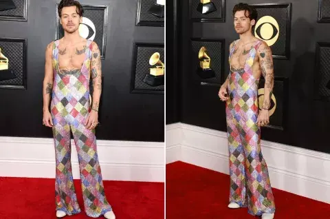 Harry Styles nos dejó sin palabras con su increíble look.