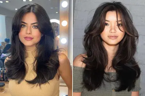 El butterfly haircut funciona para diferentes largos de pelo. El butterfly haircut funciona para diferentes largos de pelo.
