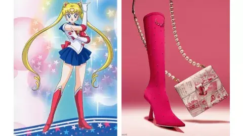 Botas y cartera inspiradas en la protagonista de Sailor Moon Botas y cartera inspiradas en la protagonista de Sailor Moon