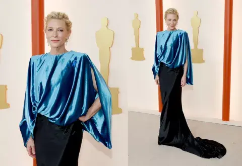 Cate Blanchett y el glamour del Hollywood más clásico. Cate Blanchett y el glamour del Hollywood más clásico.