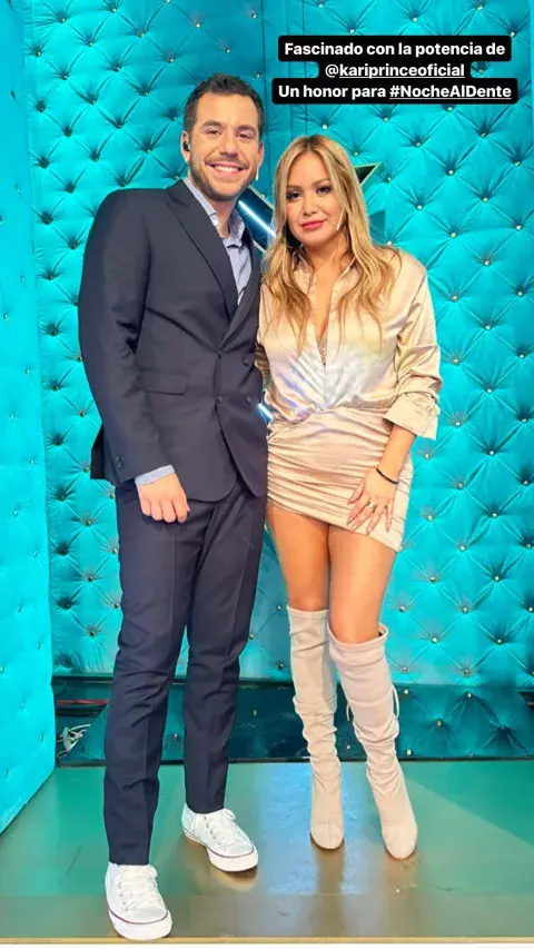 Fer Dente subió una story con su invitada, Karina La Princesita. Fer Dente subió una story con su invitada, Karina La Princesita.