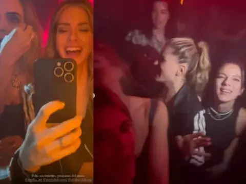 La China Suárez y Gime Accardi en el cumpleaños de Mery del Cerro y Emilia Attias. La China Suárez y Gime Accardi en el cumpleaños de Mery del Cerro y Emilia Attias.