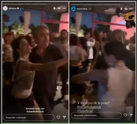 Lali y Ricardo Darín, los bailarines de la noche.