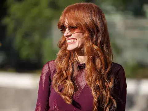 Jessica Chastain y su flequillo bottleneck. Jessica Chastain y su flequillo bottleneck.