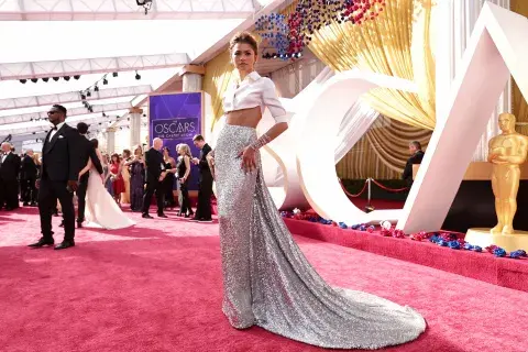 Zendaya en la red carpet de los Premios Oscar 2022. Zendaya en la red carpet de los Premios Oscar 2022.