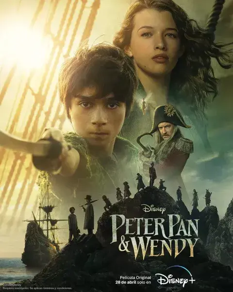 El póster oficial del nuevo remake de Disney: Peter Pan y Wendy. El póster oficial del nuevo remake de Disney: Peter Pan y Wendy.