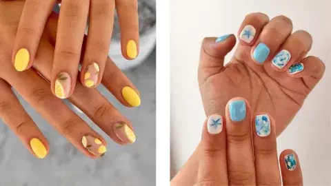 Uñas veraniegas que combinan con las altas temperaturas.