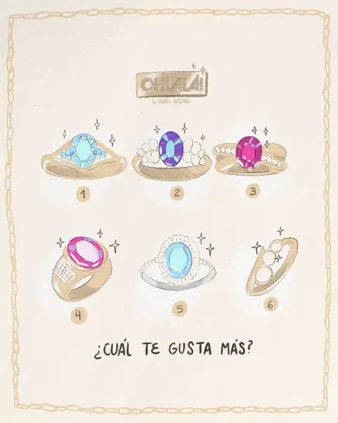 Elegí el anillo que más te guste. Elegí el anillo que más te guste.