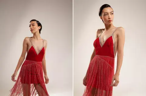 VESTIDO DE ENCAJE (giacobbe).