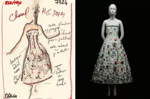 Vestido CHANEL, parte de la colección Primavera/Verano de 2019. Vestido CHANEL, parte de la colección Primavera/Verano de 2019.