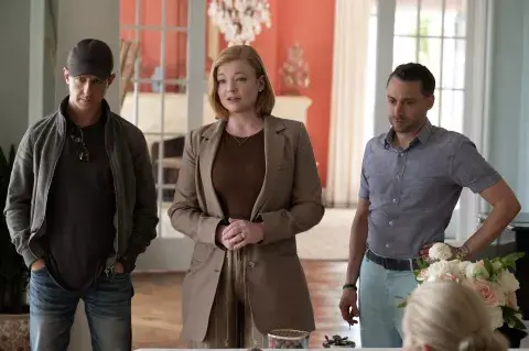 Los hermanos Roy, durante la cuarta temporada de Succession. Los hermanos Roy, durante la cuarta temporada de Succession.