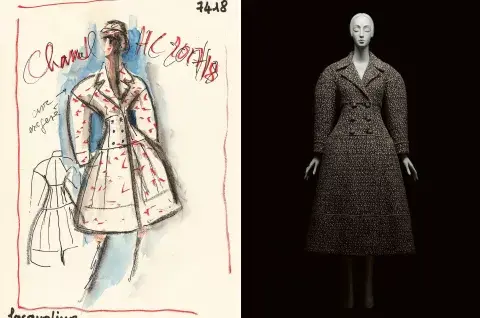 Saco CHANEL, parte de la colección Otoño/Invierno de 2017. Saco CHANEL, parte de la colección Otoño/Invierno de 2017.